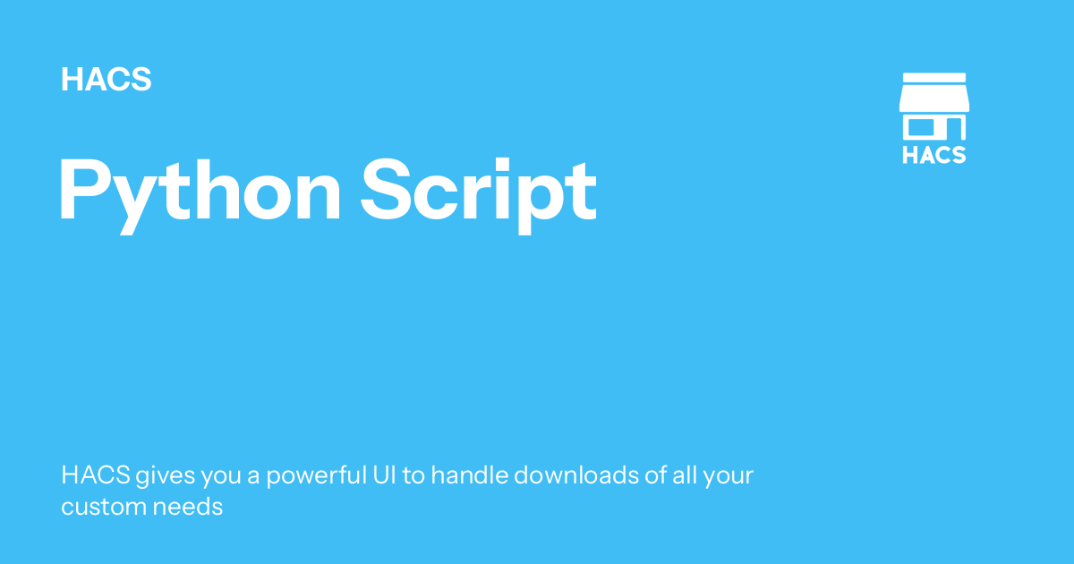 Python Script - HACS